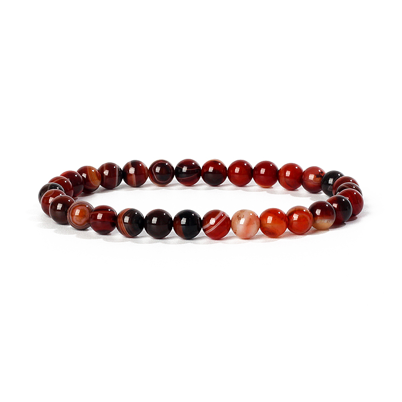 Natural Stone Agates Bracelet  - Yoga Fitness Tracker ulasan dan harga