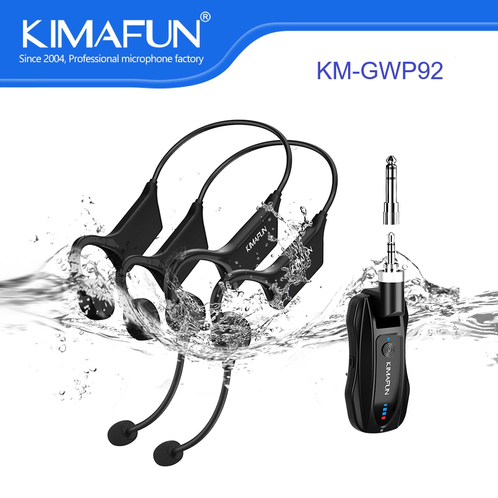 KIMAFUN Dual Wireless Headset  - Yoga Fitness Instructor ulasan dan harga