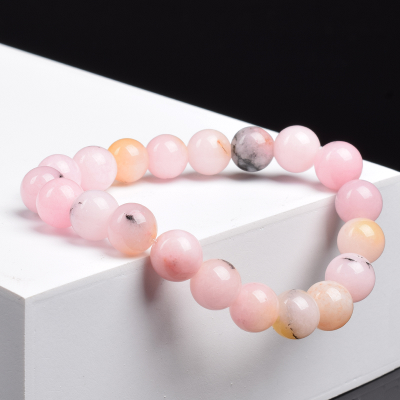 Natural Stone Pink Opal Beads  - Yoga Fitness Tracker ulasan dan harga