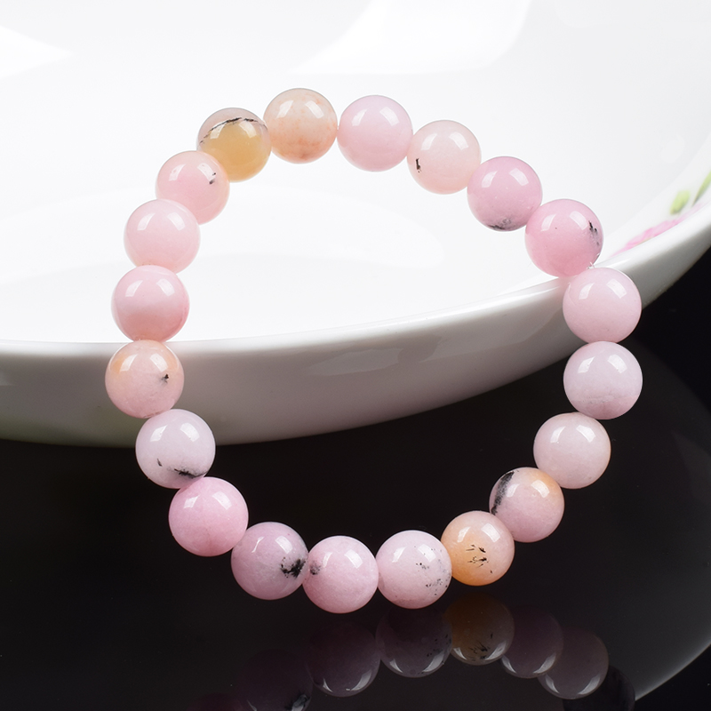 Natural Stone Pink Opal Beads  - Yoga Fitness Tracker ulasan dan harga