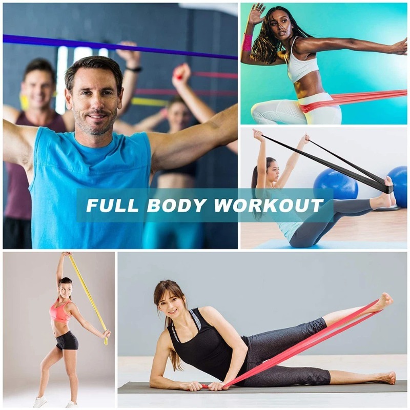 Natural Latex Resistance Bands - Yoga Fitness Resistance Band ulasan dan harga