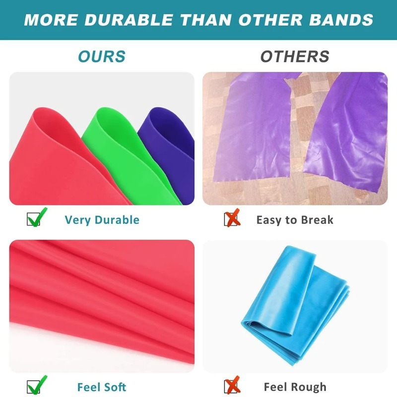 Natural Latex Resistance Bands - Yoga Fitness Resistance Band ulasan dan harga