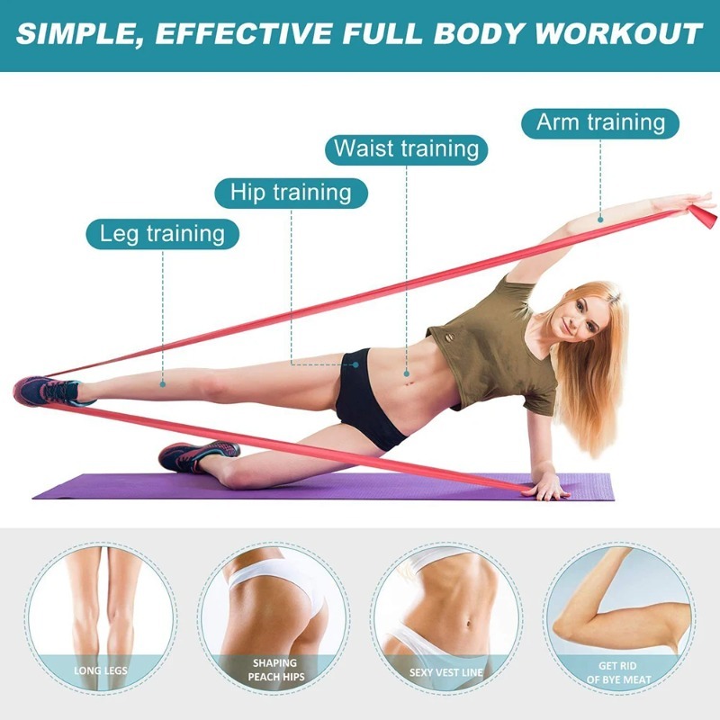 Natural Latex Resistance Bands - Yoga Fitness Resistance Band ulasan dan harga