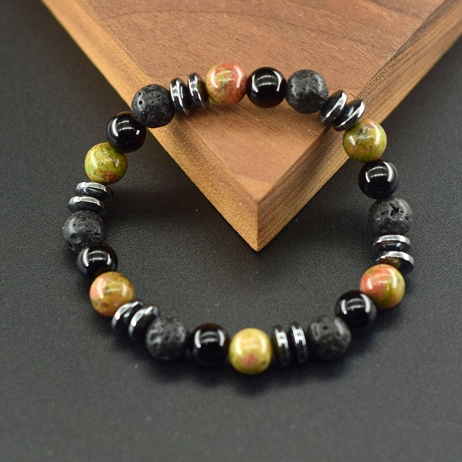 Natural Unakite Jasper Stone B - Yoga Fitness Promotion ulasan dan harga