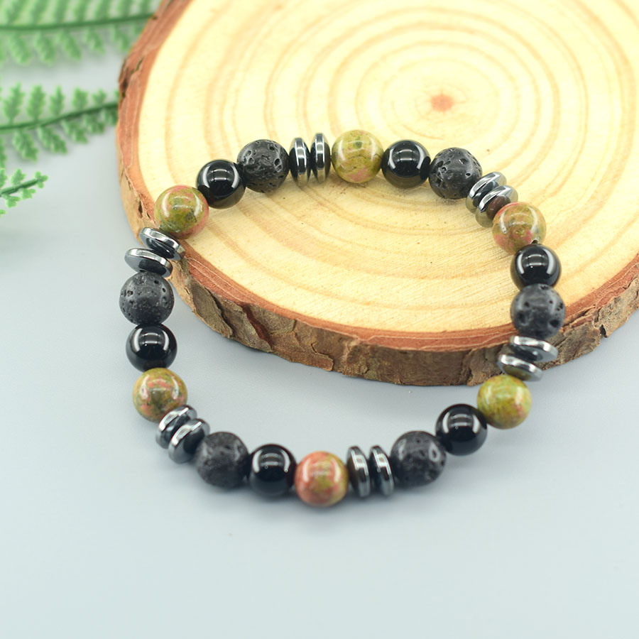 Natural Unakite Jasper Stone B - Yoga Fitness Promotion ulasan dan harga