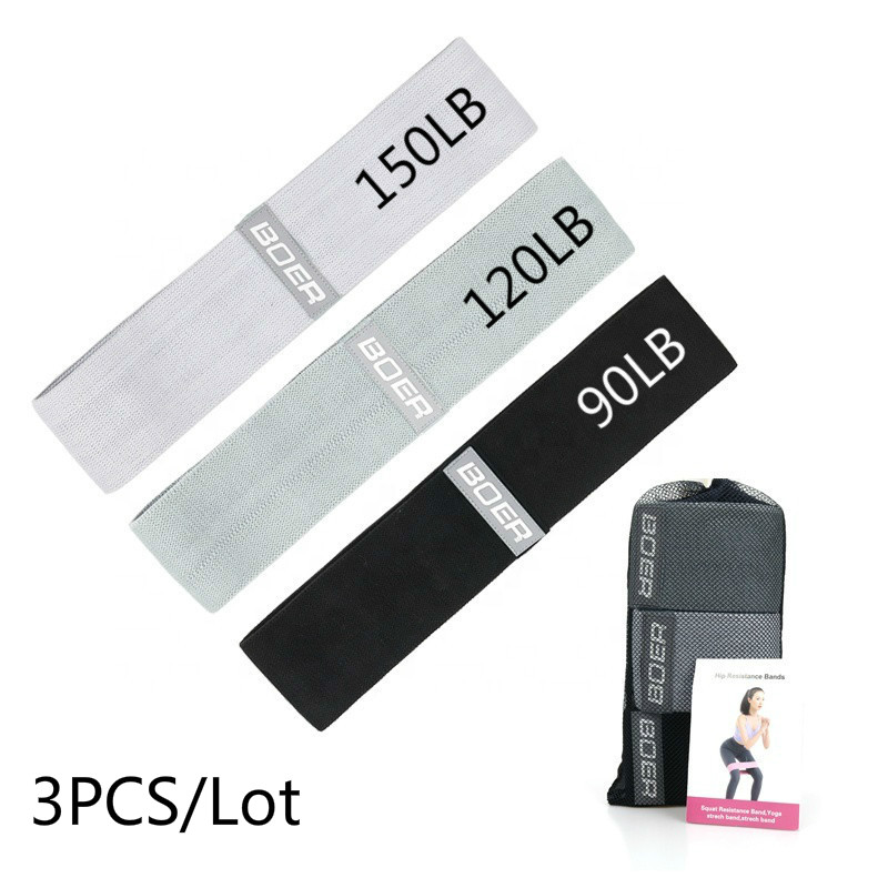3PCS Women Men Fabric Resistan - Yoga Fitness Resistance Band ulasan dan harga