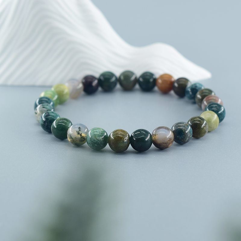 Natural Agate Crystal Bracelet - Yoga Fitness Tracker ulasan dan harga
