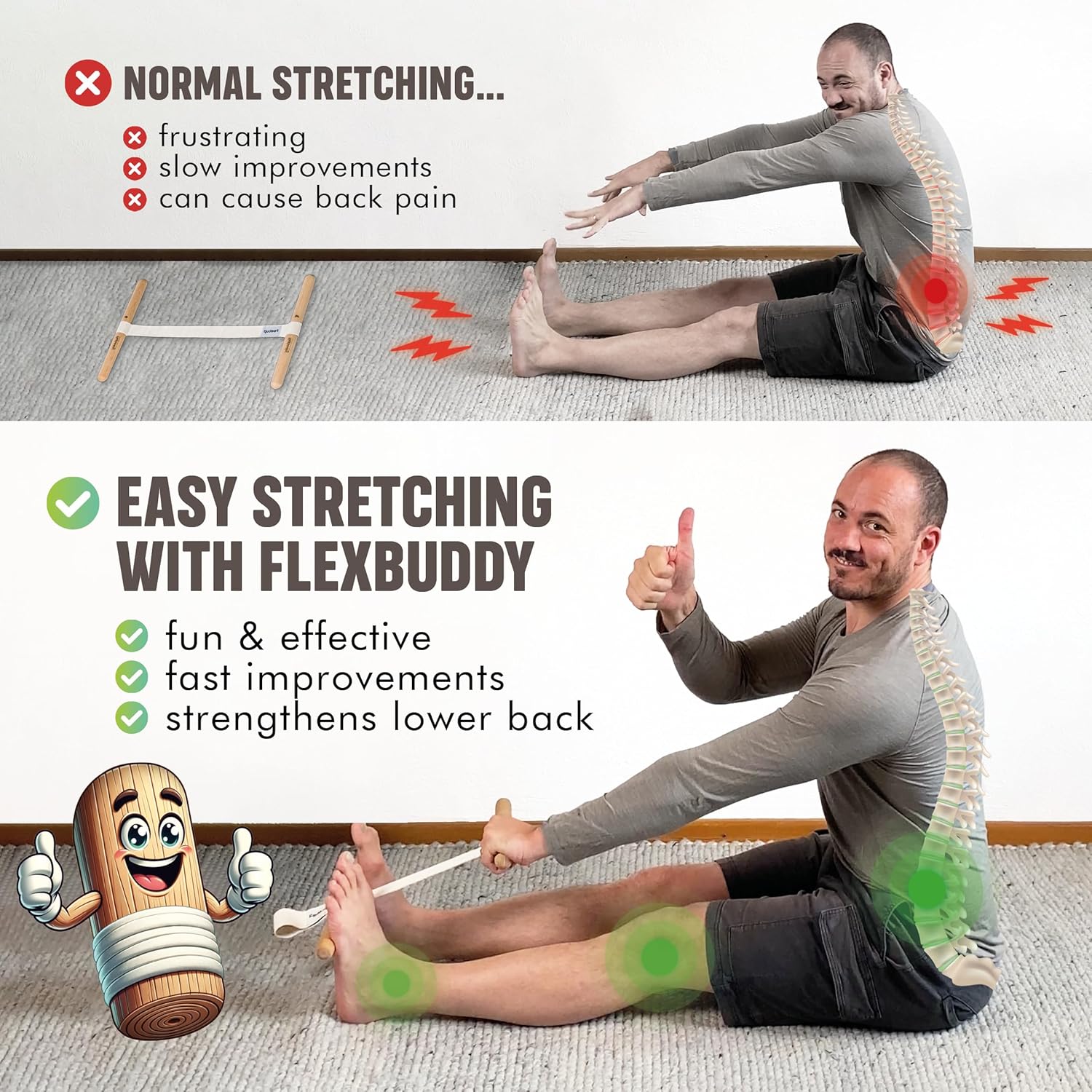 Hamstring Stretcher Adjustable - Yoga Of Fitness ulasan dan harga