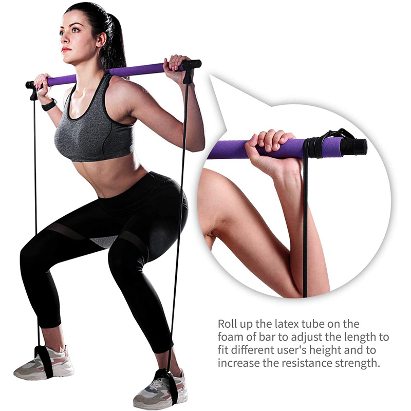 New Fitness Yoga Pilates Bar S - Yoga Fitness Resistance Band ulasan dan harga