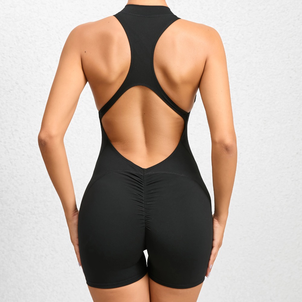 V Back Scrunch One-Piece Yoga  - Yoga Overall Fitness ulasan dan harga