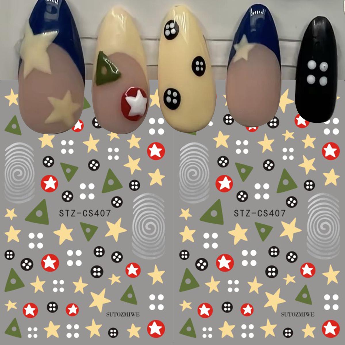2pcs Y2K Retro Coraline Nail A - Core Slider ulasan dan harga