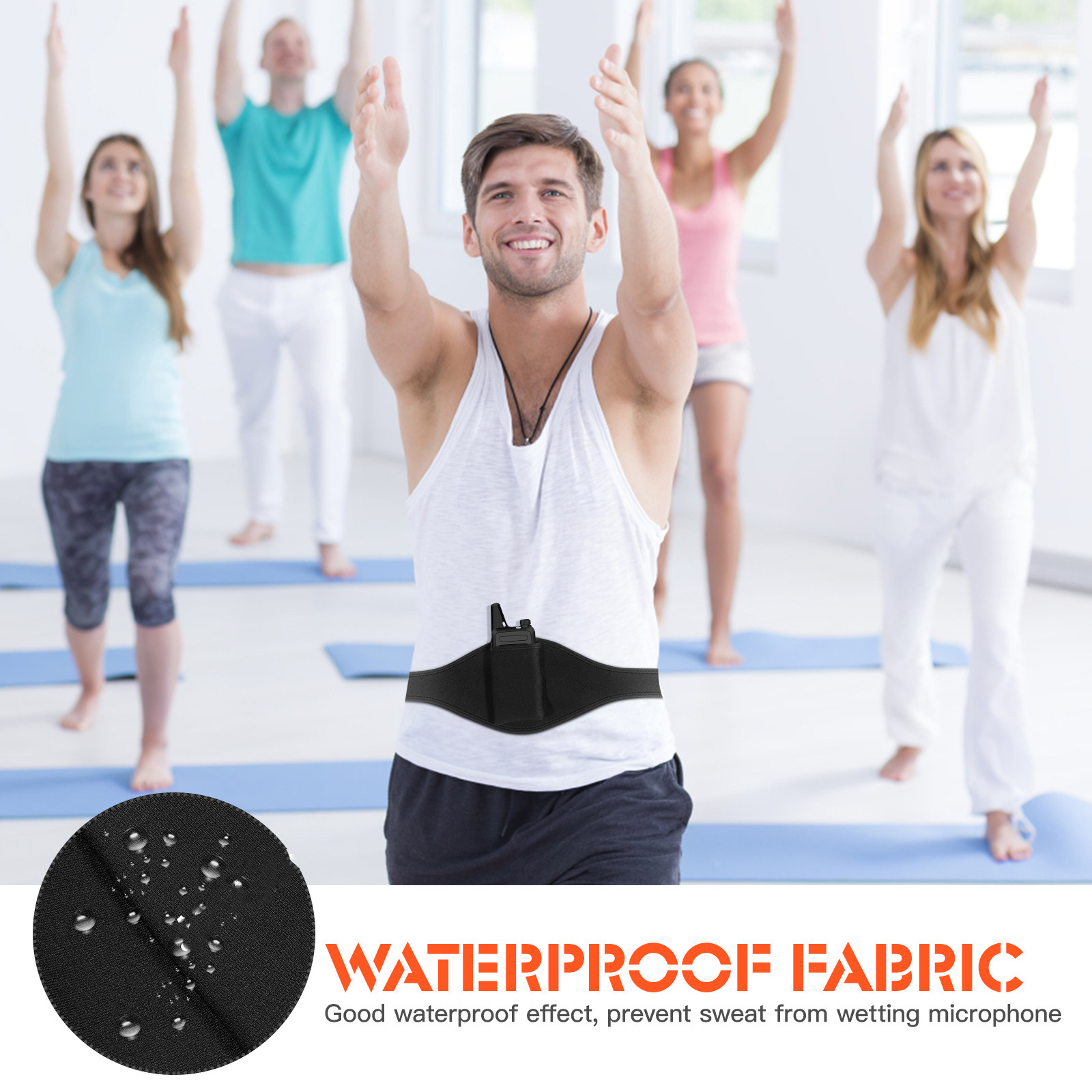 Mic Belt Adjustable Microphone - Yoga Fitness Instructor ulasan dan harga
