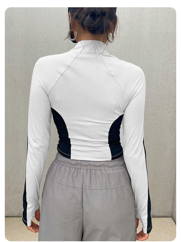 Yoga Clothes Stand Up Collar J - Yoga Of Fitness ulasan dan harga