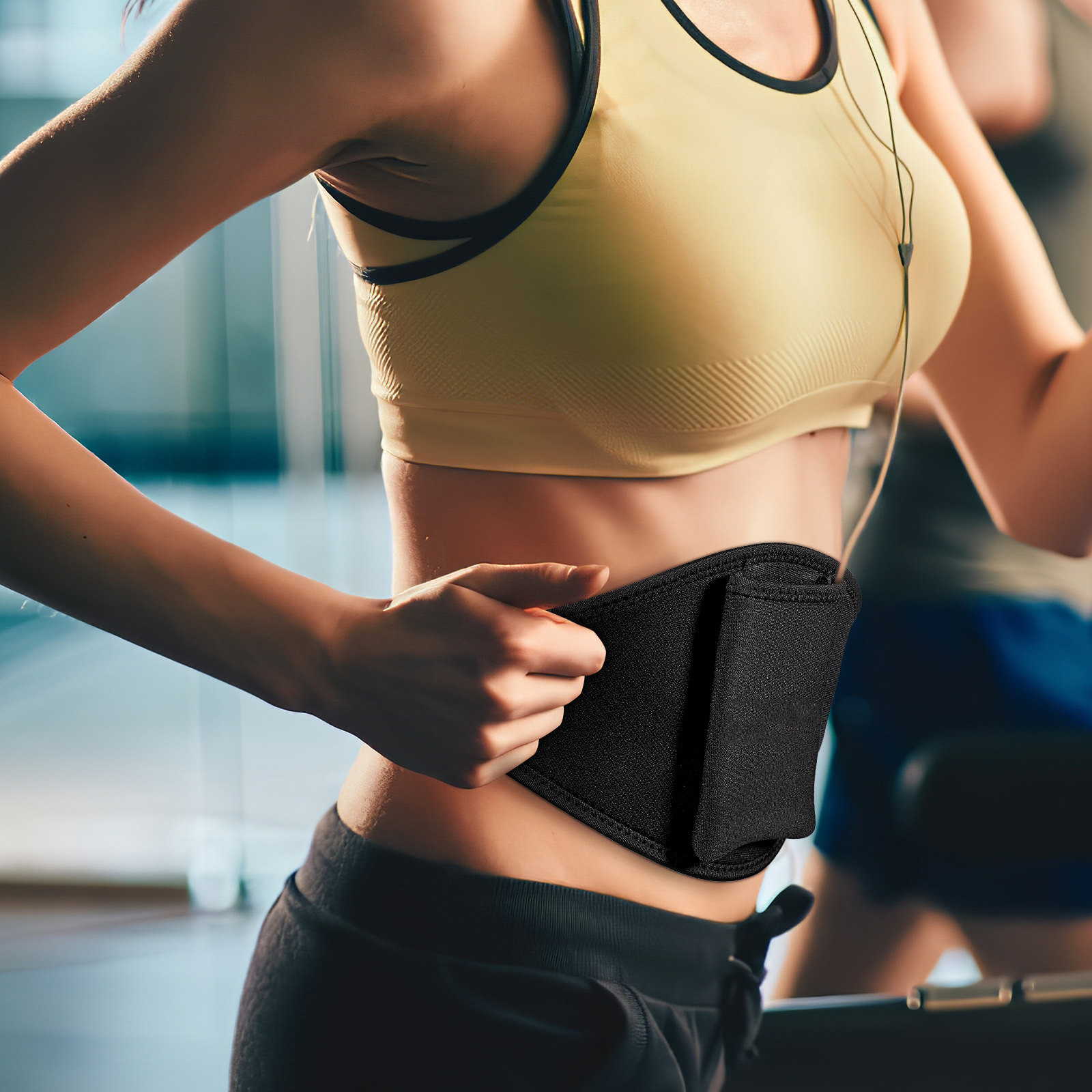 Mic Belt Black Premium Microph - Yoga Fitness Instructor ulasan dan harga
