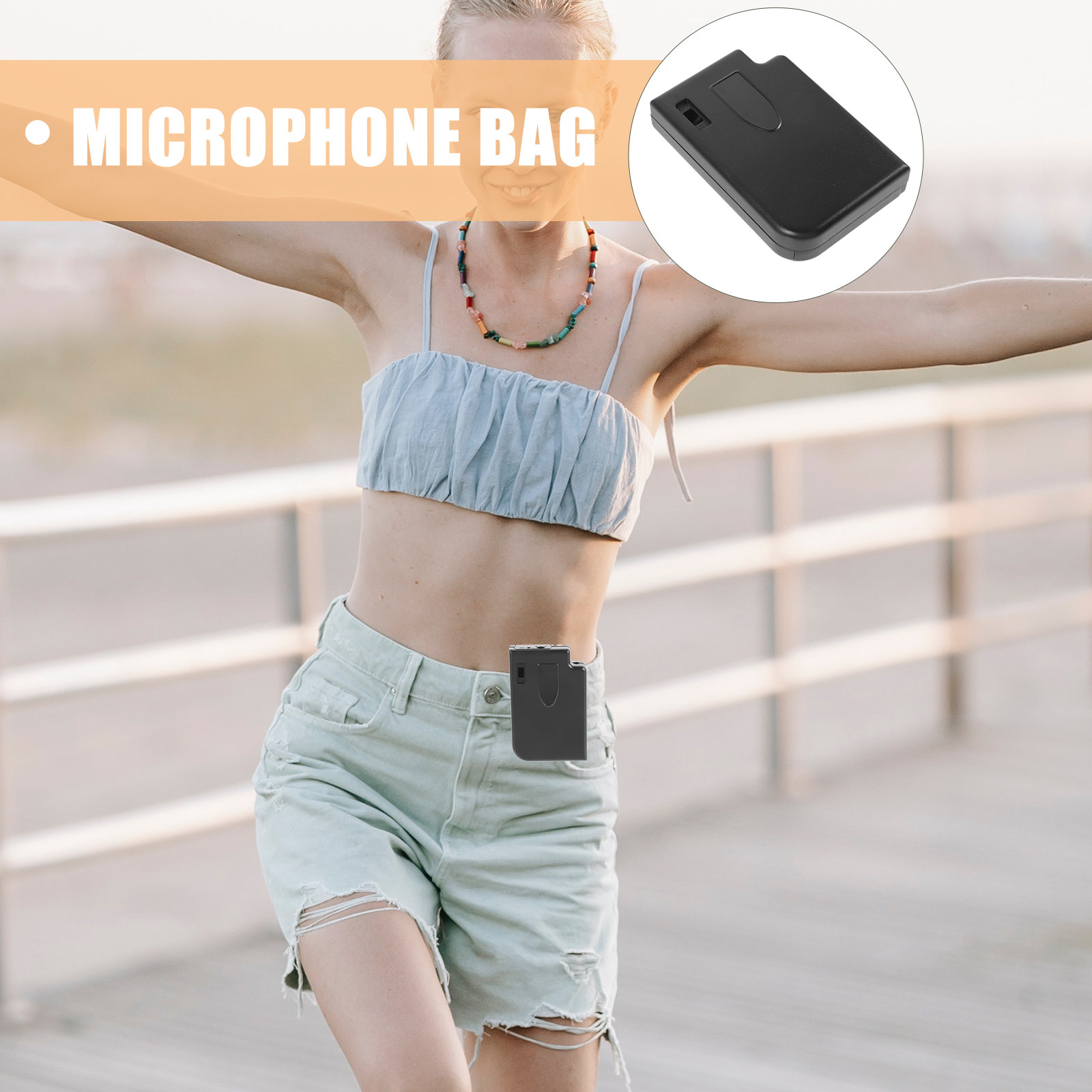 Professional Mic Belt Pouch fo - Yoga Fitness Instructor ulasan dan harga