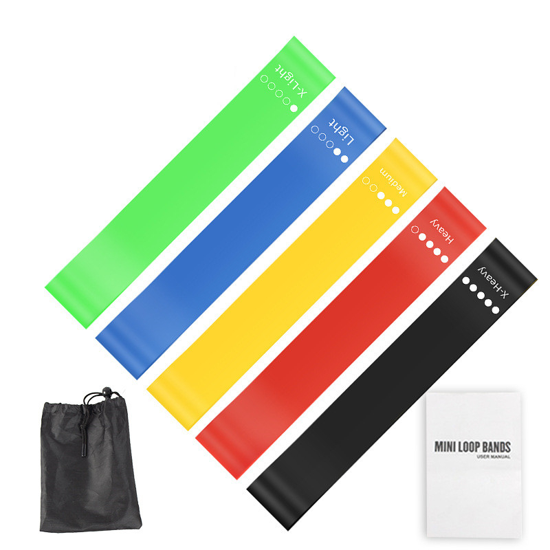 5Pcs TPE Resistance Bands Set  - Yoga Fitness Resistance Band ulasan dan harga
