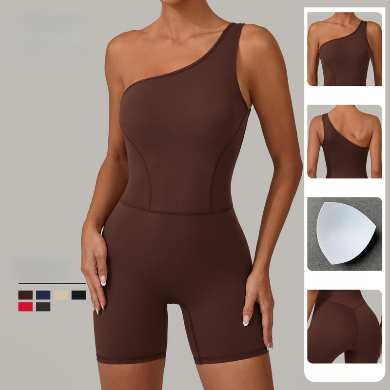 Seamless Woman One-Shoulder Yo - Yoga Overall Fitness ulasan dan harga