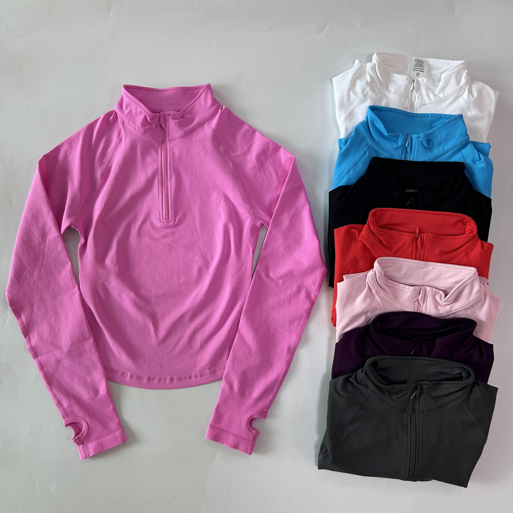 No Logo Yoga Jacket With Half  - Yoga Of Fitness ulasan dan harga