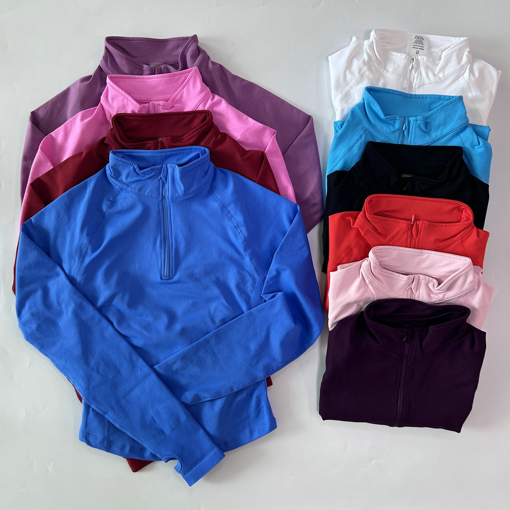 No Logo Yoga Jacket With Half  - Yoga Of Fitness ulasan dan harga
