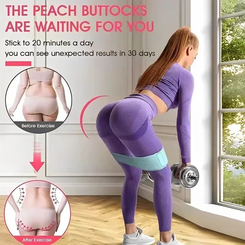 Fabric Resistance Hip Booty Ba - Yoga Fitness Resistance Band ulasan dan harga