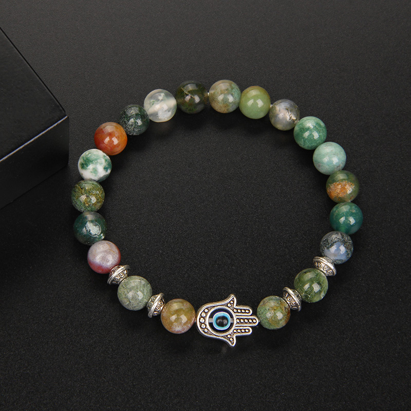 Natural Stone Men Bracelet Fas - Yoga Fitness Tracker ulasan dan harga