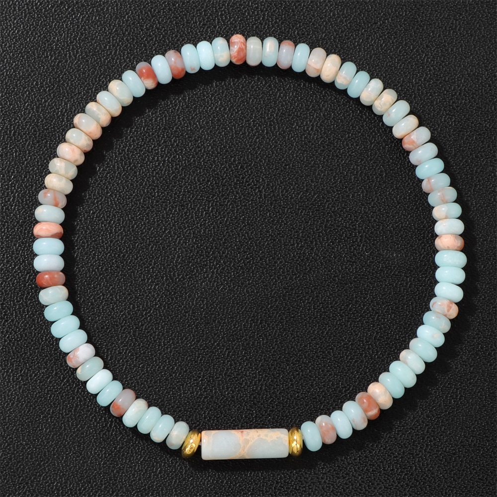 Bohemia Natural Stone Bracelet - Yoga Fitness Tracker ulasan dan harga