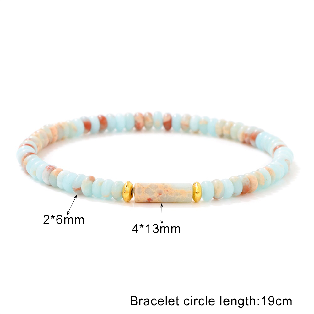 Bohemia Natural Stone Bracelet - Yoga Fitness Tracker ulasan dan harga