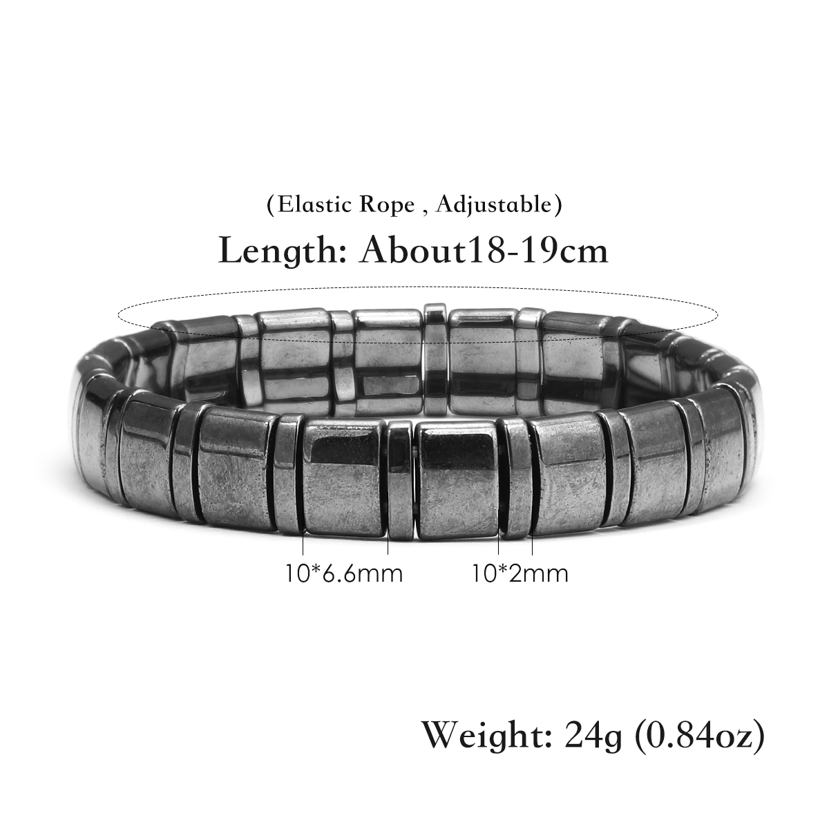 Energy Stone Hematite Bracelet - Yoga Fitness Instructor ulasan dan harga