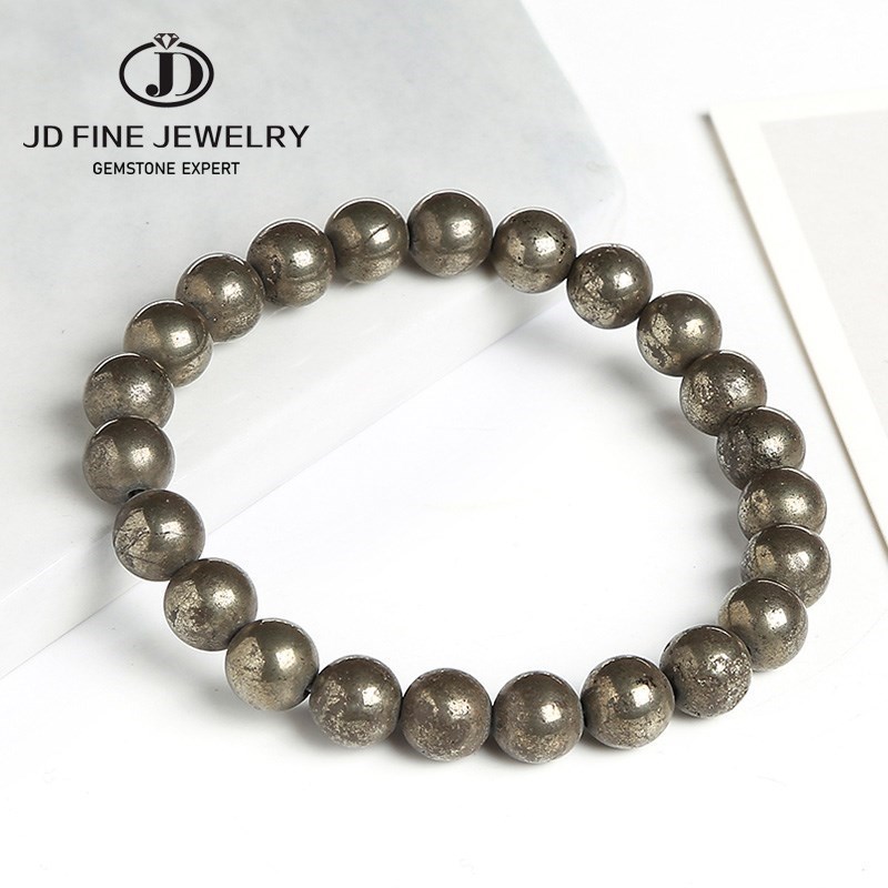 JD Natural Pyrite Beaded Brace - Yoga Fitness Tracker ulasan dan harga