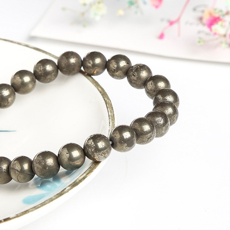 JD Natural Pyrite Beaded Brace - Yoga Fitness Tracker ulasan dan harga