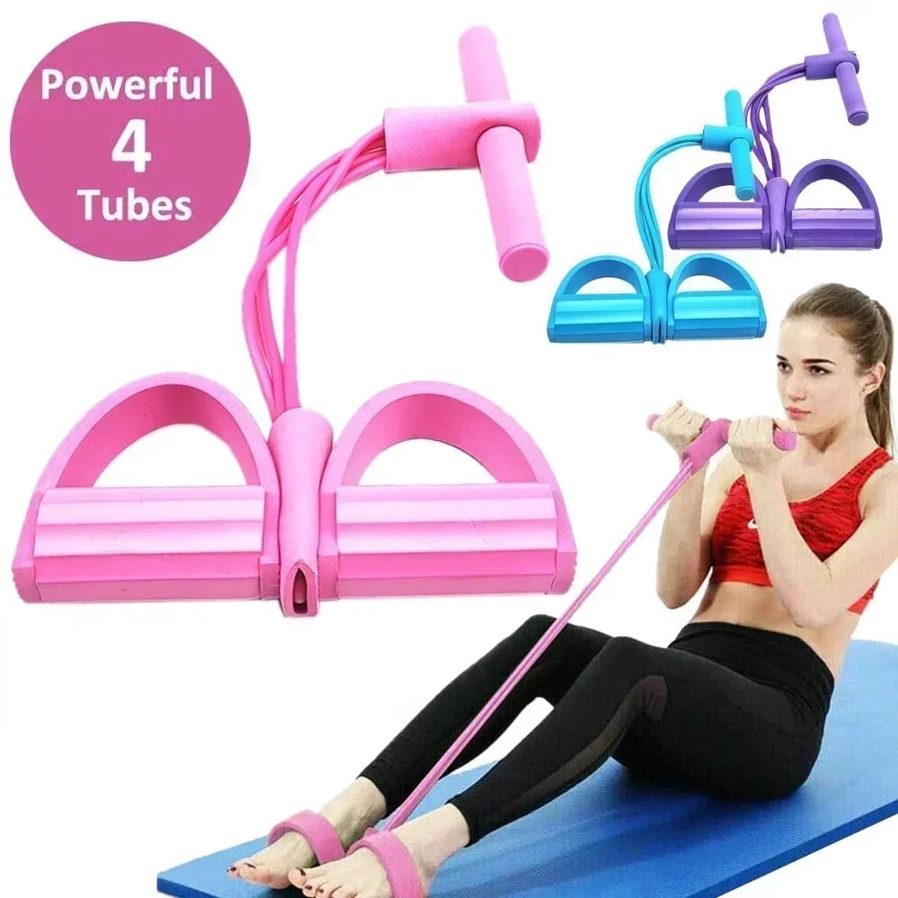 4/6 Level Resistance Band Elas - Yoga Fitness Resistance Band ulasan dan harga